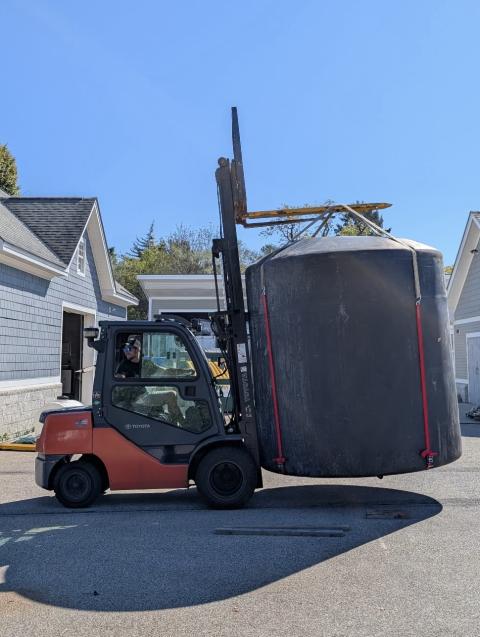 giant water runoff tank